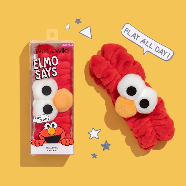 Wet n wild | Elmo Says Headband | Product out of packaging next to packaging