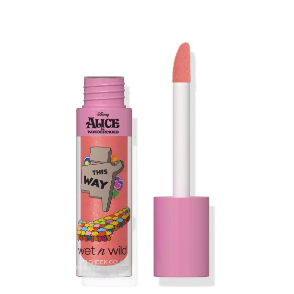 Wet n wild | ALICE IN WONDERLAND LIQUID LIP & CHEEK COLOR | Product front facing cap off, with no background