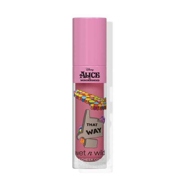 Wet n wild | ALICE IN WONDERLAND LIQUID LIP & CHEEK COLOR | Product front facing cap on, with no background