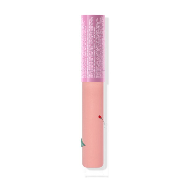 Wet n wild | Alice In Wonderland Lip Gloss- We Sing Too | Backside of product cap on, with no background