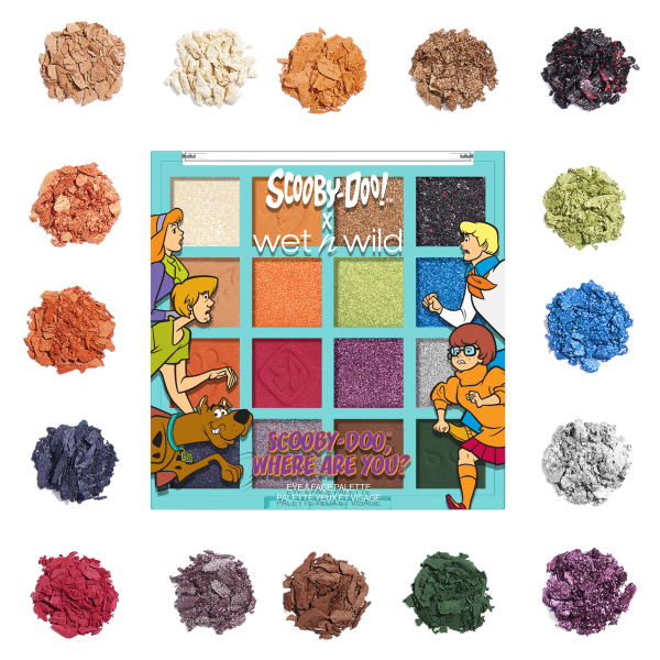 Wet n wild | Scooby Doo, Where Are You? Eye & Face Palette | Product swatch, with no background