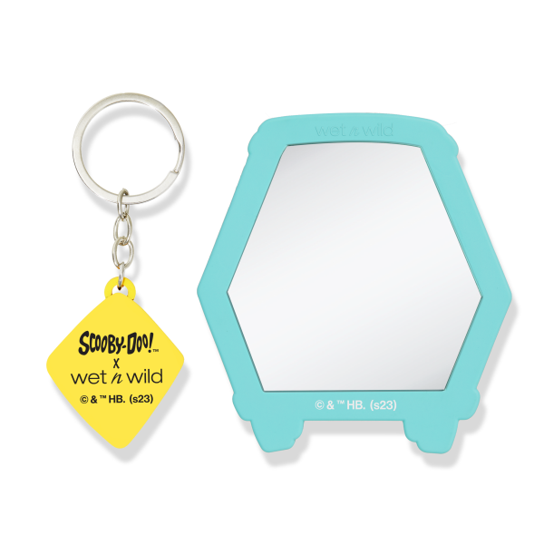 Wet n wild | Scooby Doooby Doooo! Hand Mirror And Keychain Set | Backside of product, with no background