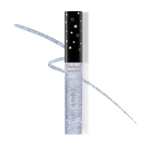 Wet n wild | Fantasy Makers Glitter Liner- Magic Trick | Product front facing cap on, with product swatch