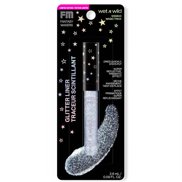 Wet n wild | Fantasy Makers Glitter Liner- Magic Trick | Product front facing in packaging, with no background