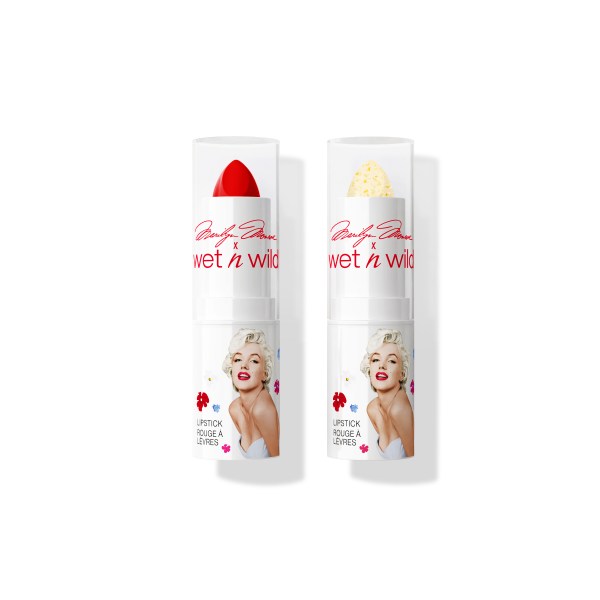 Wet n wild | Icon Lipstick & Balm Set | Product front facing cap on, with no background