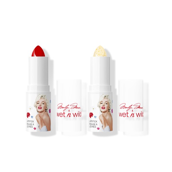 Wet n wild | Icon Lipstick & Balm Set | Product front facing cap off, with no background