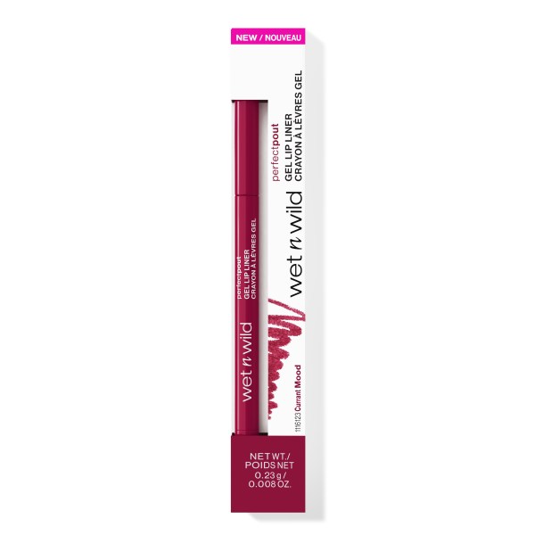 Wet n wild | Perfect Pout Gel Lip Liner | Product front facing in packaging, with no background