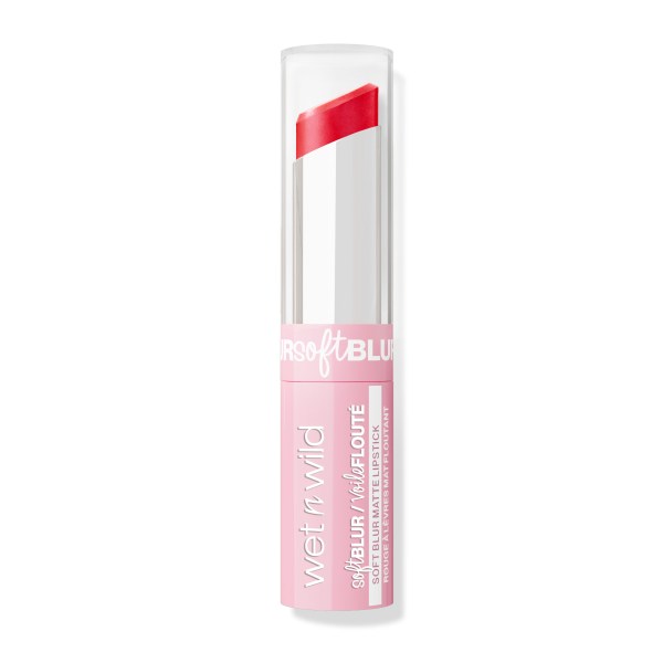 Wet n wild | Soft Blur Matte Lipstick | Product front facing lid closed, with no background